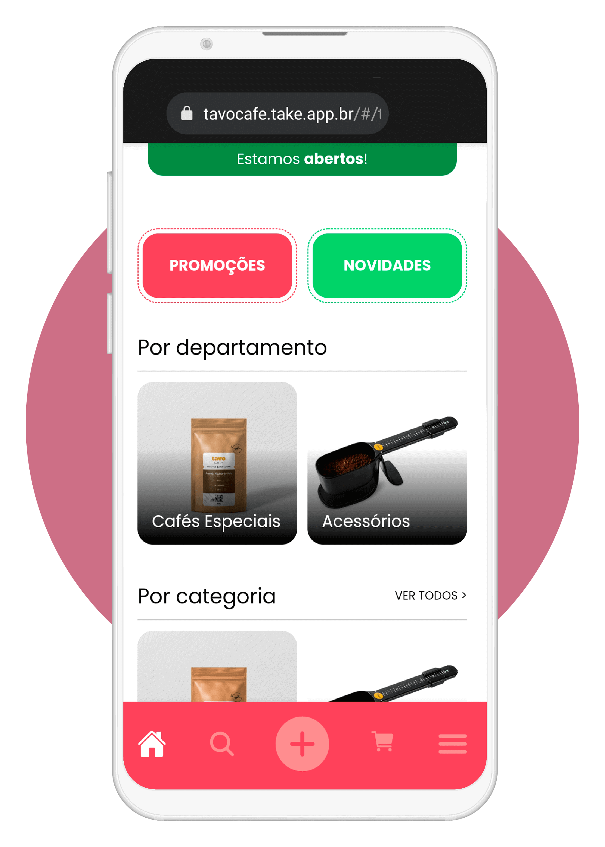 Compras no sistema Take Gestão de pedidos online